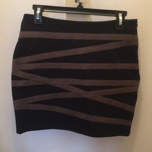 Navy blue mini bandage skirt